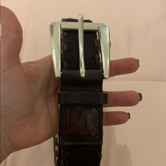 MICHAEL KORS Brown Leather/Calf Belt main image 5